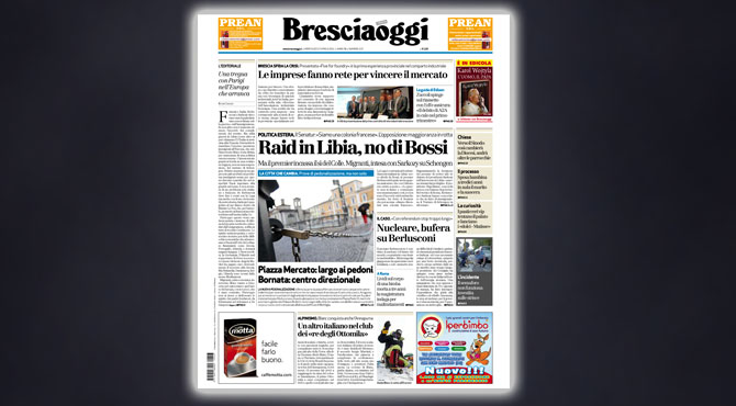 BRESCIAOGGI, 27 Aprile 2011 - Prima pagina (pdf)