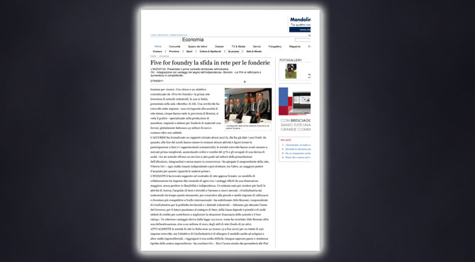 Bresciaoggi.it - Economia, 27 Aprile 2011 (pdf)