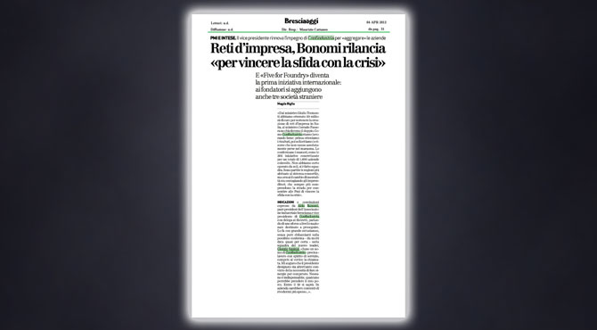 BRESCIAOGGI, 4 Aprile 2012 (pdf)