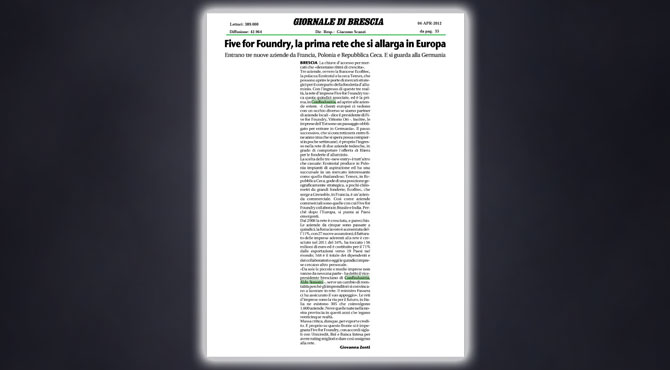 Giornale di Brescia, 4 Aprile 2012 (pdf)