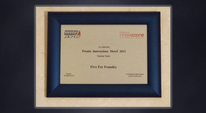 Premio Innovazione Metef 2012