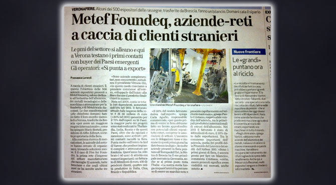 L'Arena, 20 Aprile 2012