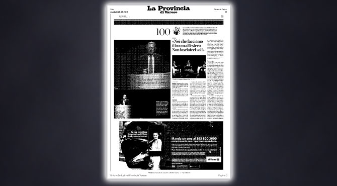 La provincia di Varese, 29 Maggio 2012 (pdf)